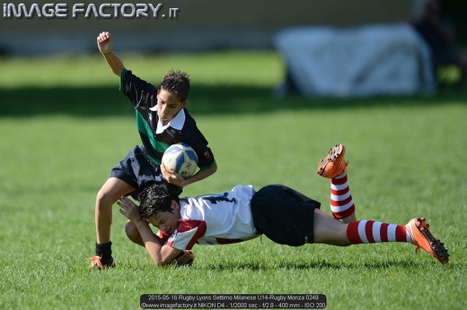 2015-05-16 Rugby Lyons Settimo Milanese U14-Rugby Monza 0249